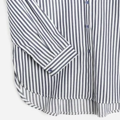 Texto Chemises & Blouses^Chemise e rayures blanches BLEU
