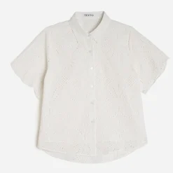 Texto Chemises & Blouses^Chemise écrue broderie anglaise BLANC