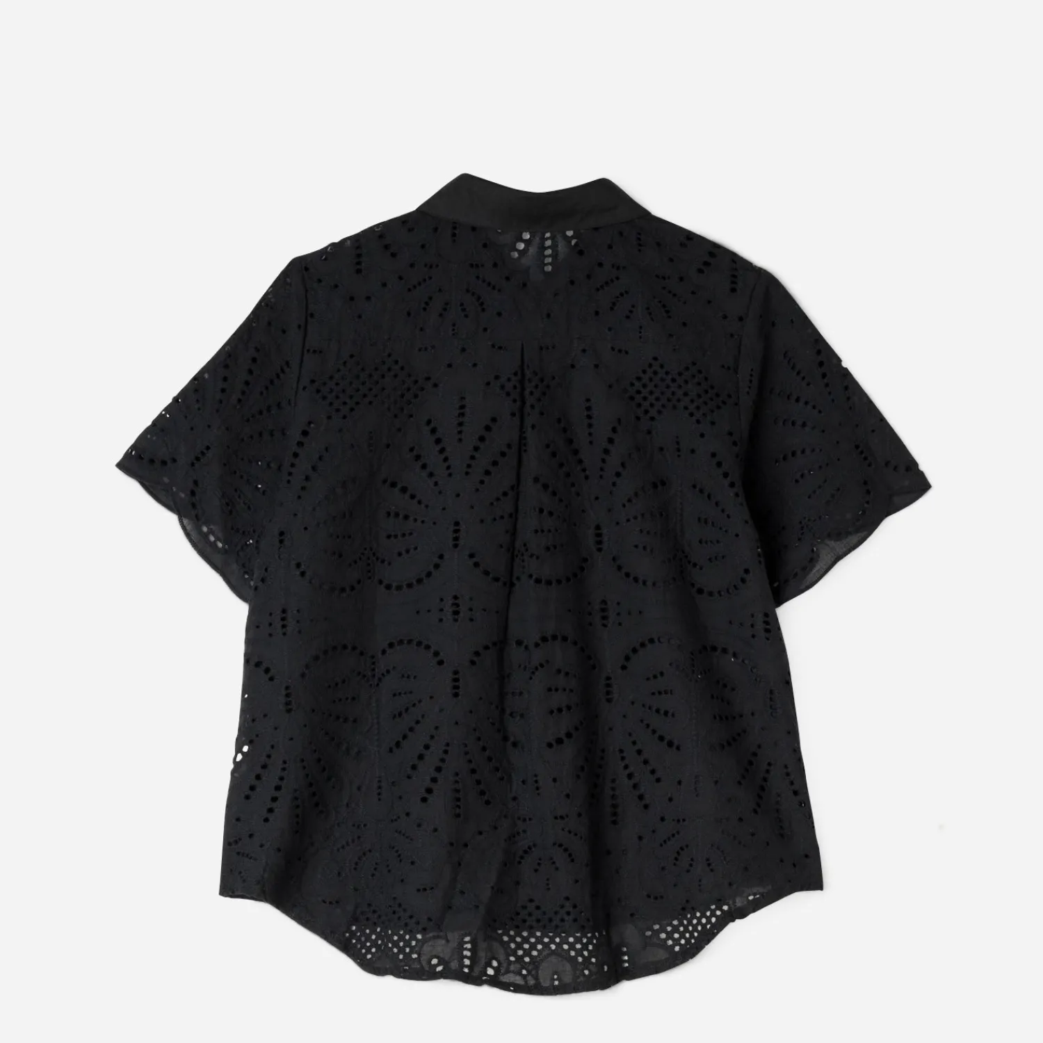 Texto Chemises & Blouses^Chemise e broderie anglaise NOIR