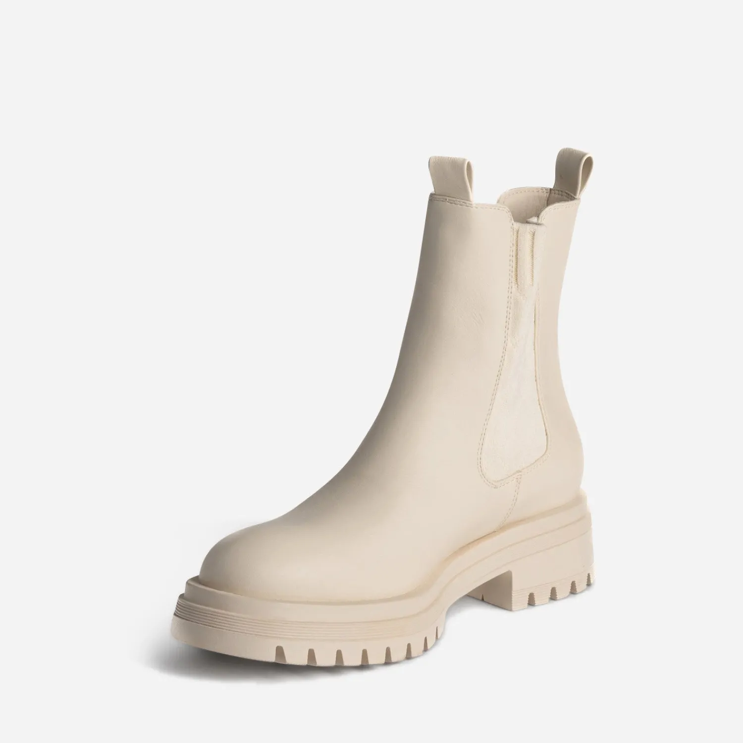Texto Boots^Cheslea boots écru éco-conçu ECRU