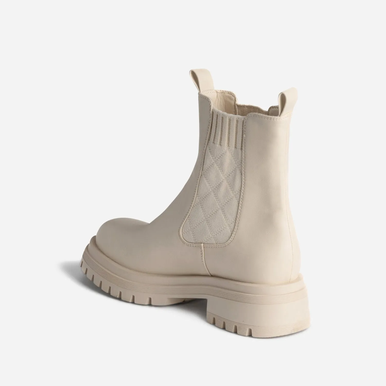 Texto Boots^Cheslea boots écru éco-conçu ECRU