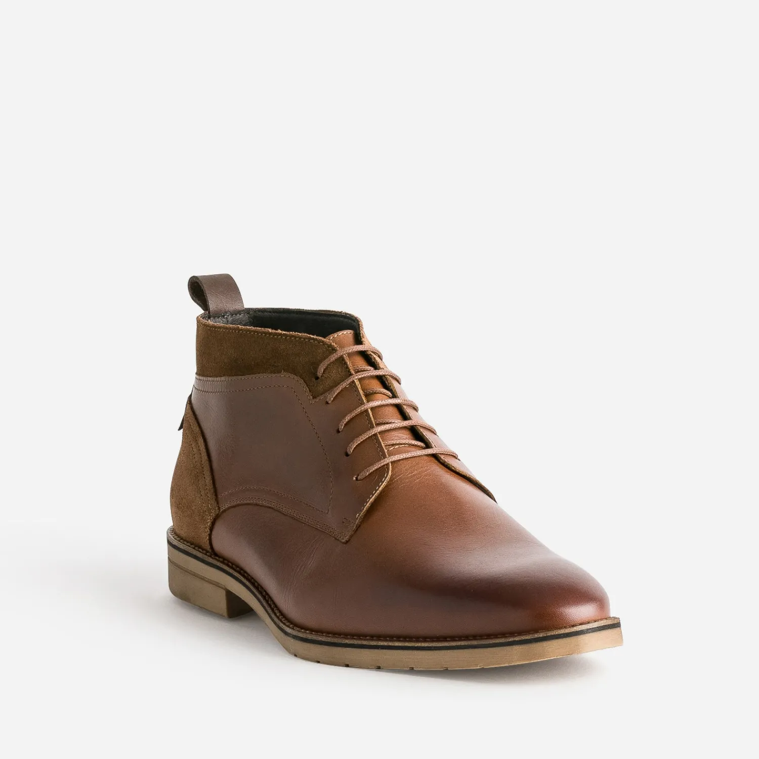 Eram Boots^Chukka boots cuir COGNAC