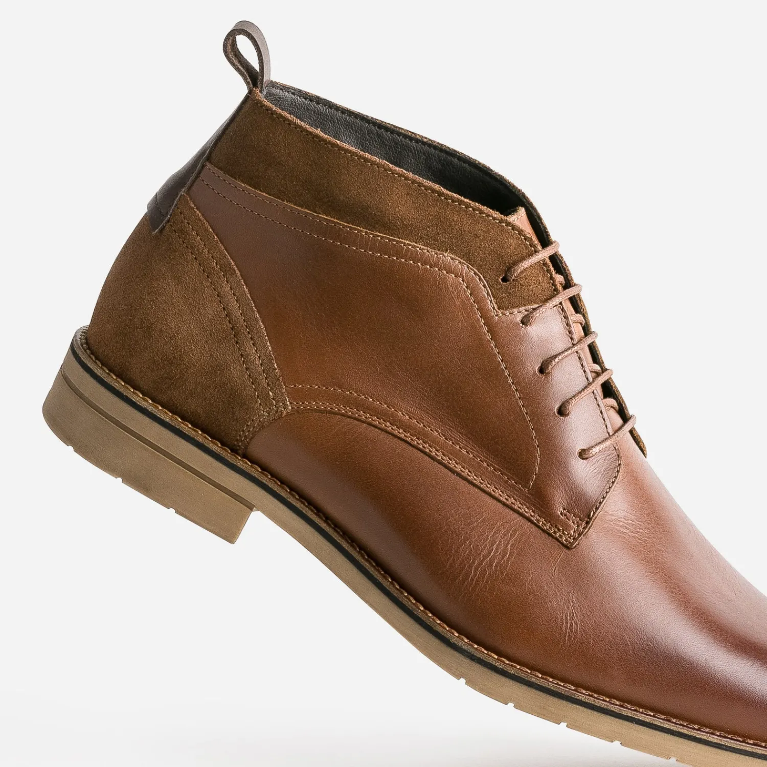 Eram Boots^Chukka boots cuir COGNAC