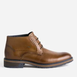 Fluchos Boots^Chukka boots marron en cuir COGNAC