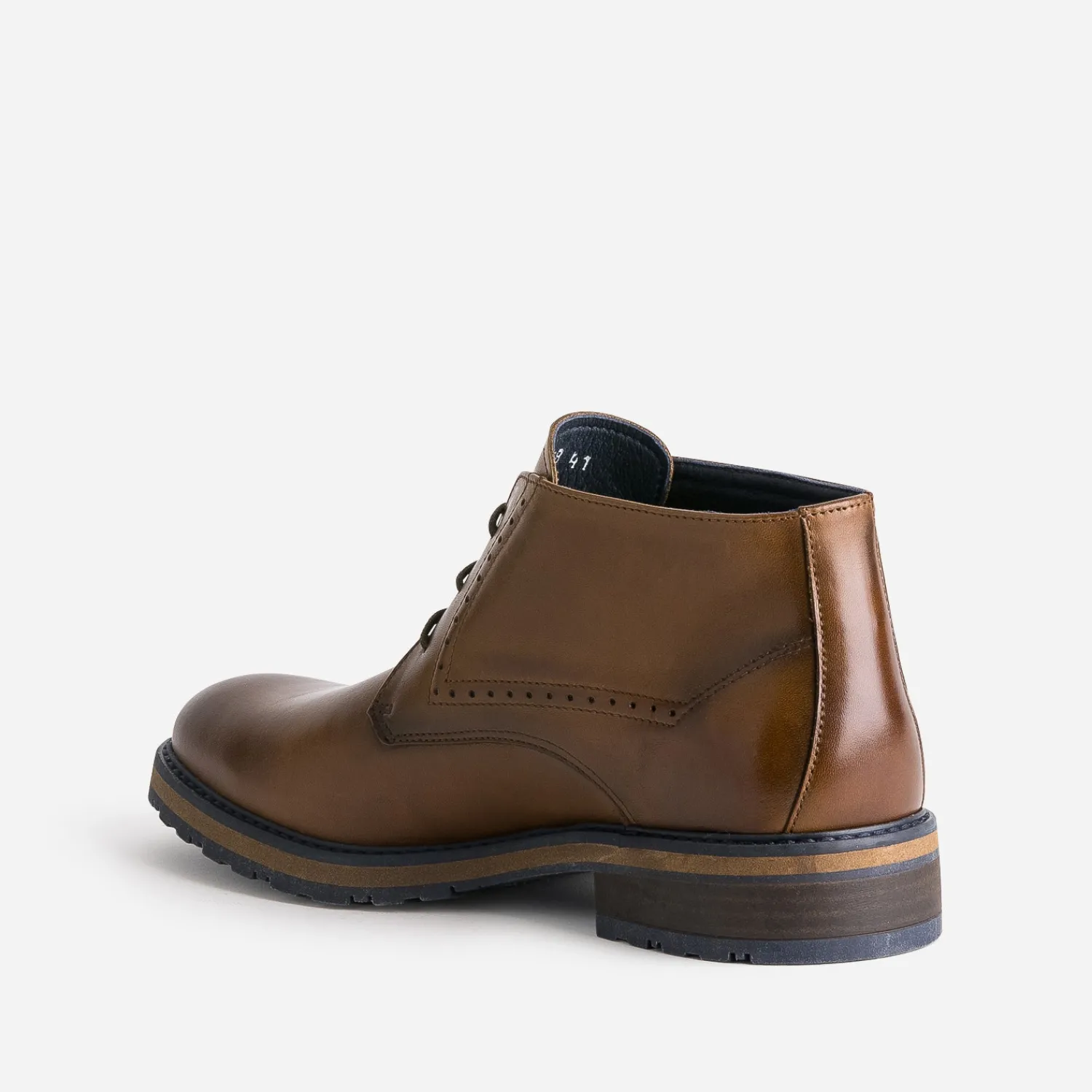 Fluchos Boots^Chukka boots marron en cuir COGNAC