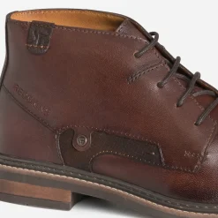 Redskins Boots^Chukka boots marron en cuir COGNAC