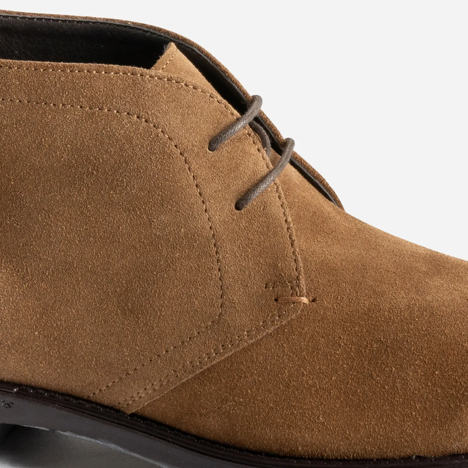 Eram Boots^Chunky boots beige foncé cuir velours TAUPE