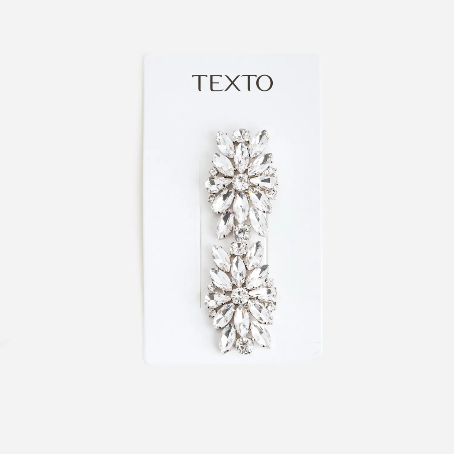 Texto Autres Accessoires^Clips gris amovibles en strass ARGENT