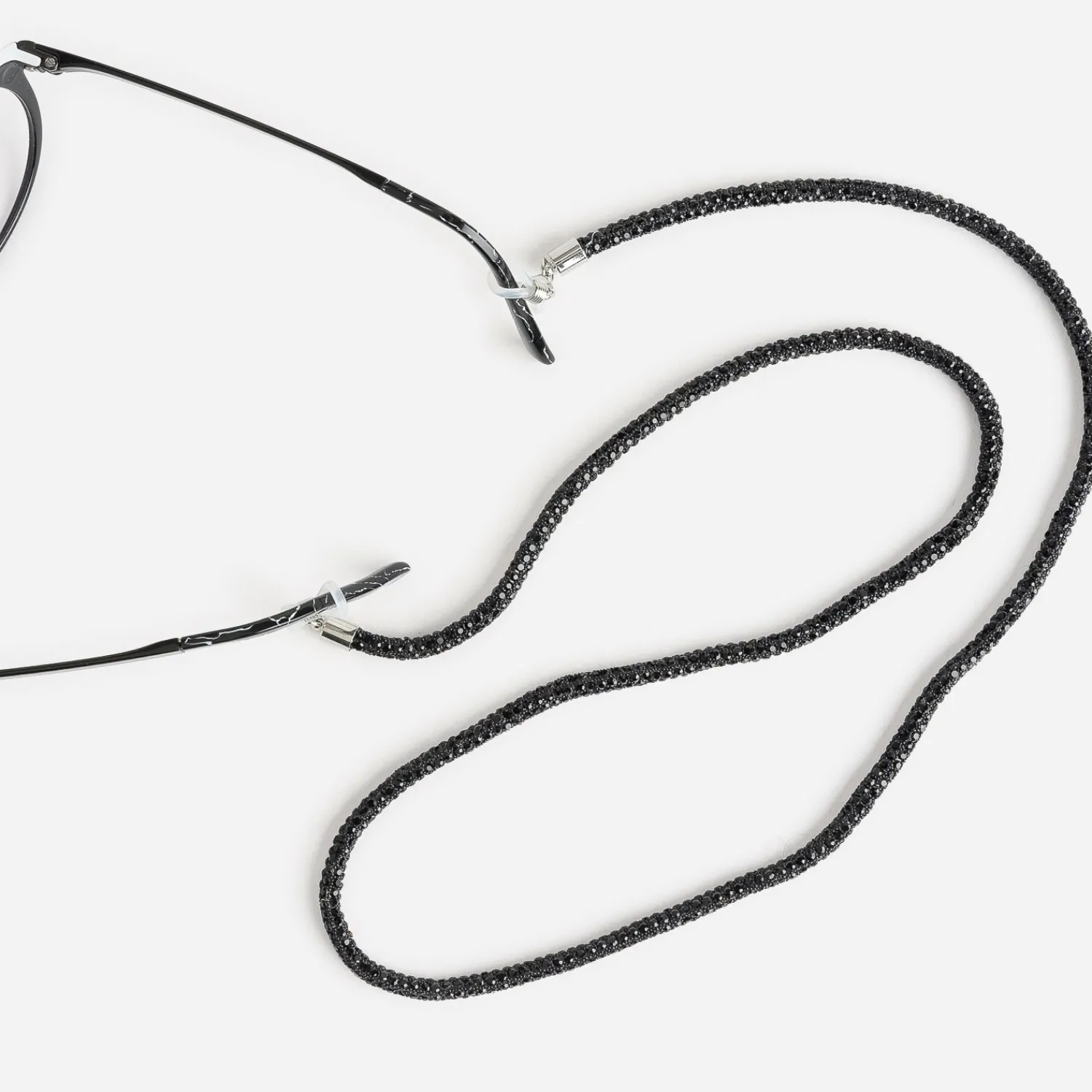 Texto Autres Accessoires^Cordon à lunettes strassé NOIR