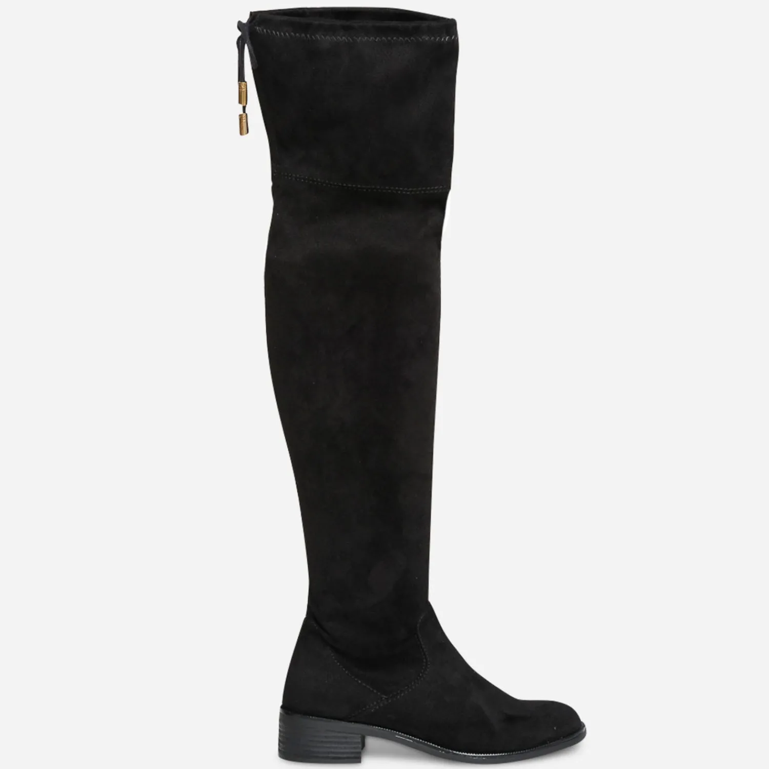 Eram Bottes^Cuissarde e suédée à tige souple NOIR