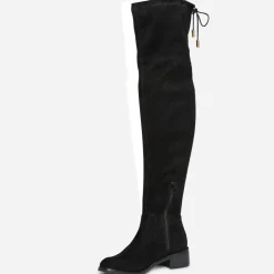 Eram Bottes^Cuissarde e suédée à tige souple NOIR