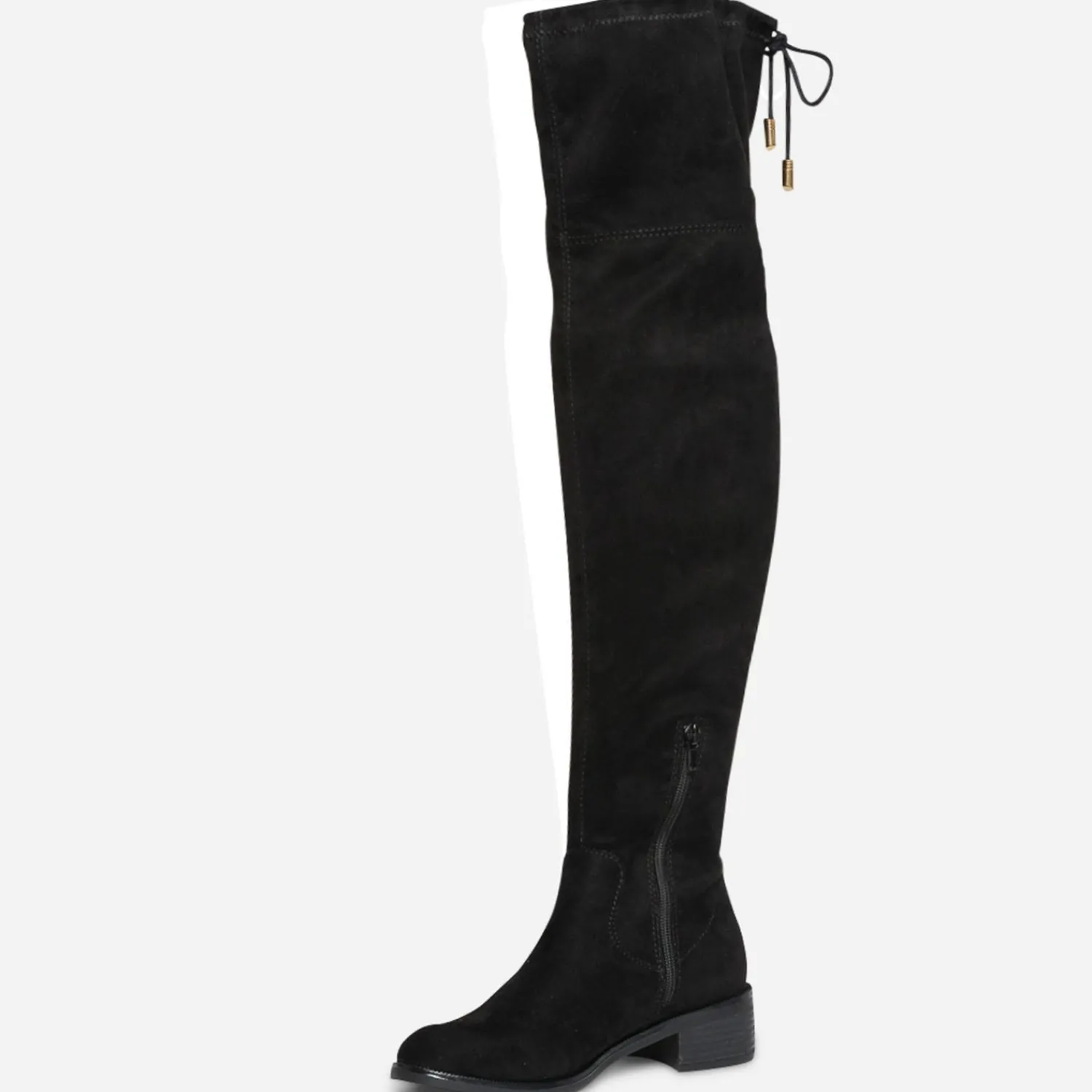 Eram Bottes^Cuissarde e suédée à tige souple NOIR