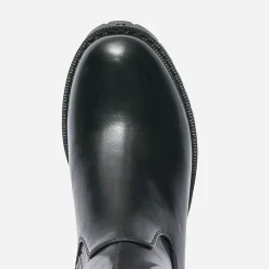 Texto Bottes^Cuissarde e à semelle crantée NOIR