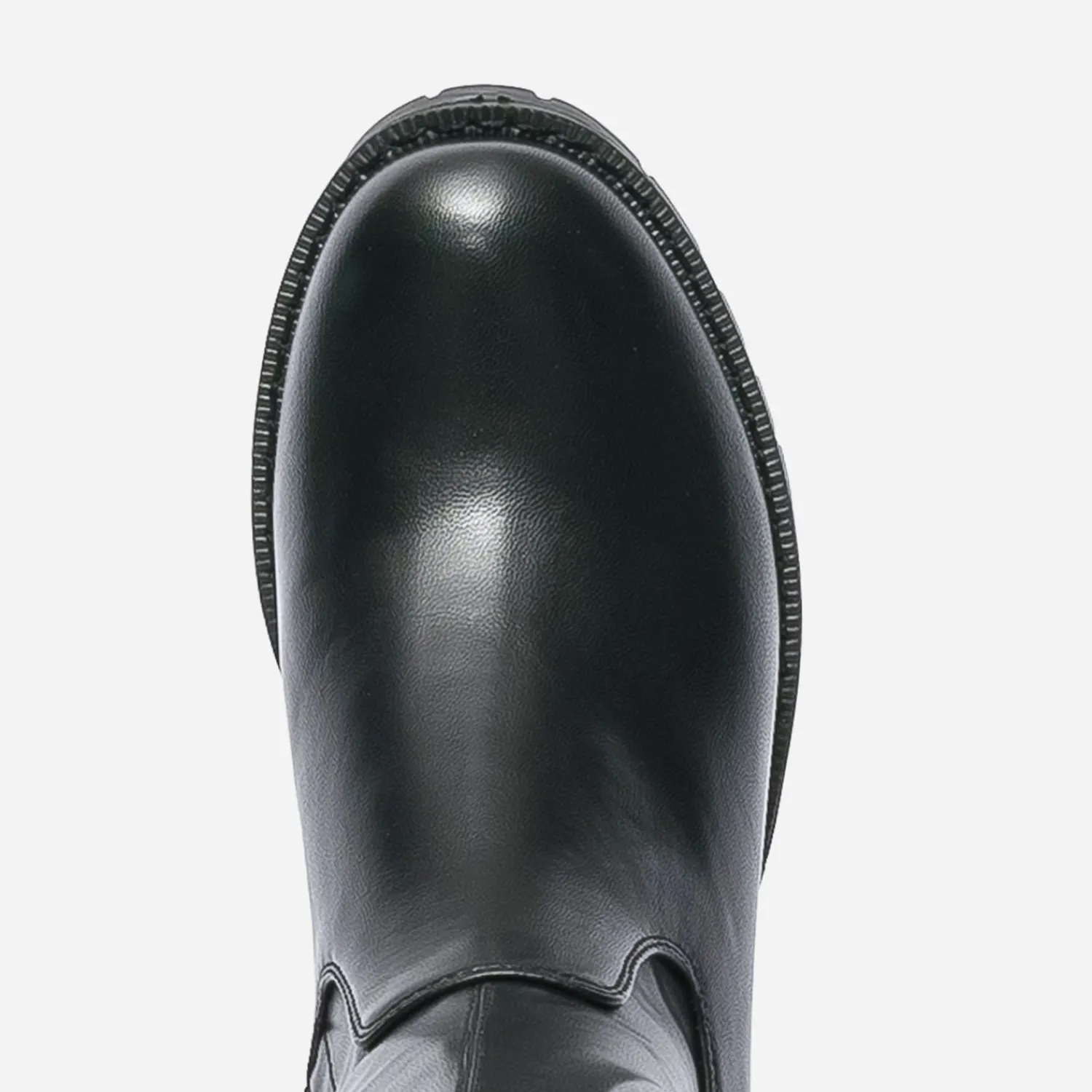 Texto Bottes^Cuissarde e à semelle crantée NOIR