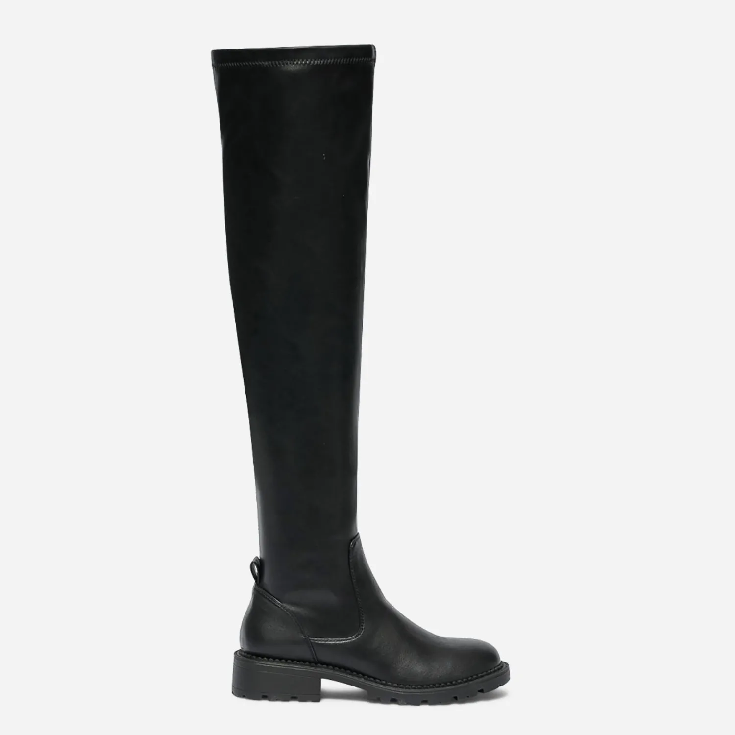 Texto Bottes^Cuissarde e à tige souple NOIR