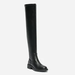 Texto Bottes^Cuissarde e à tige souple NOIR