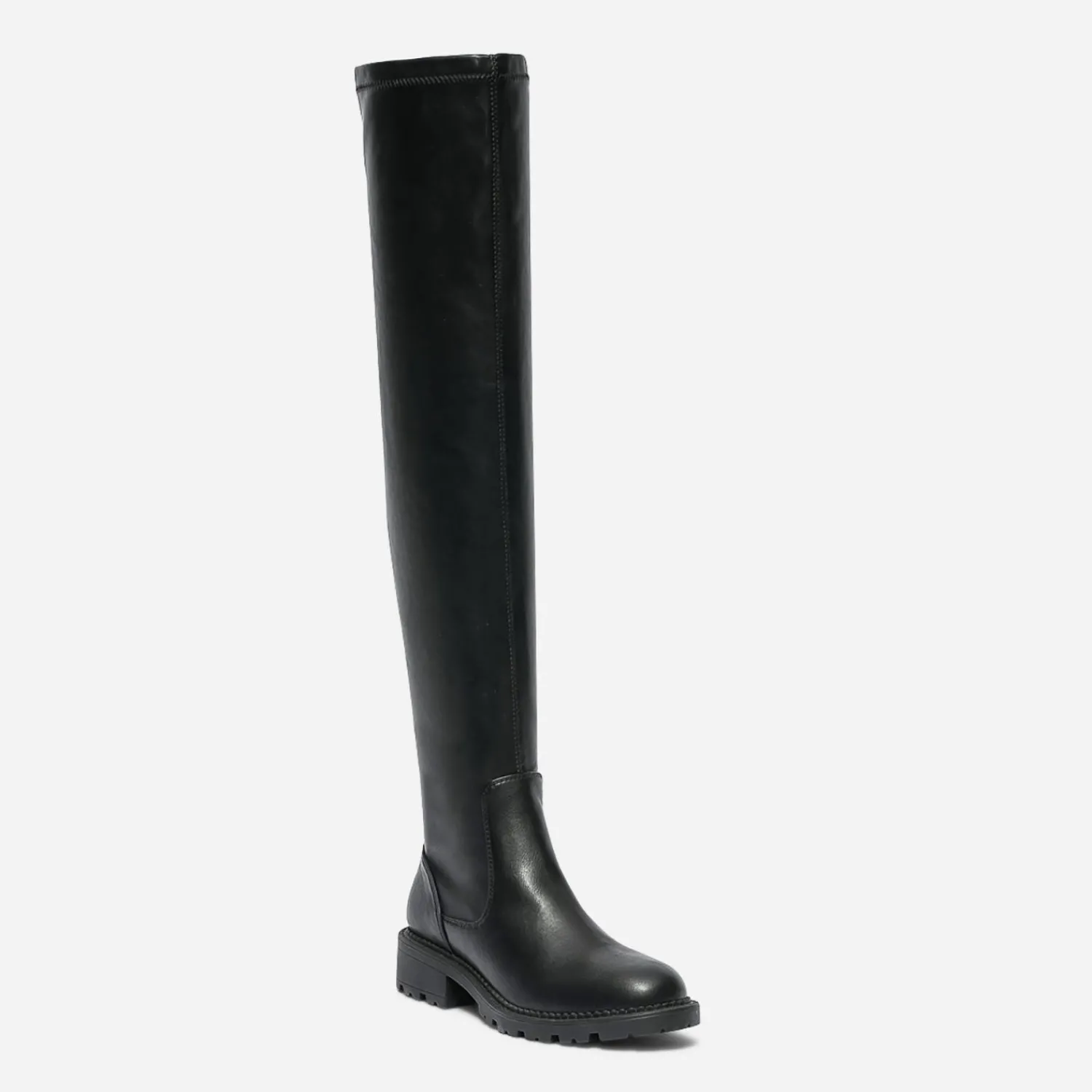 Texto Bottes^Cuissarde e à tige souple NOIR
