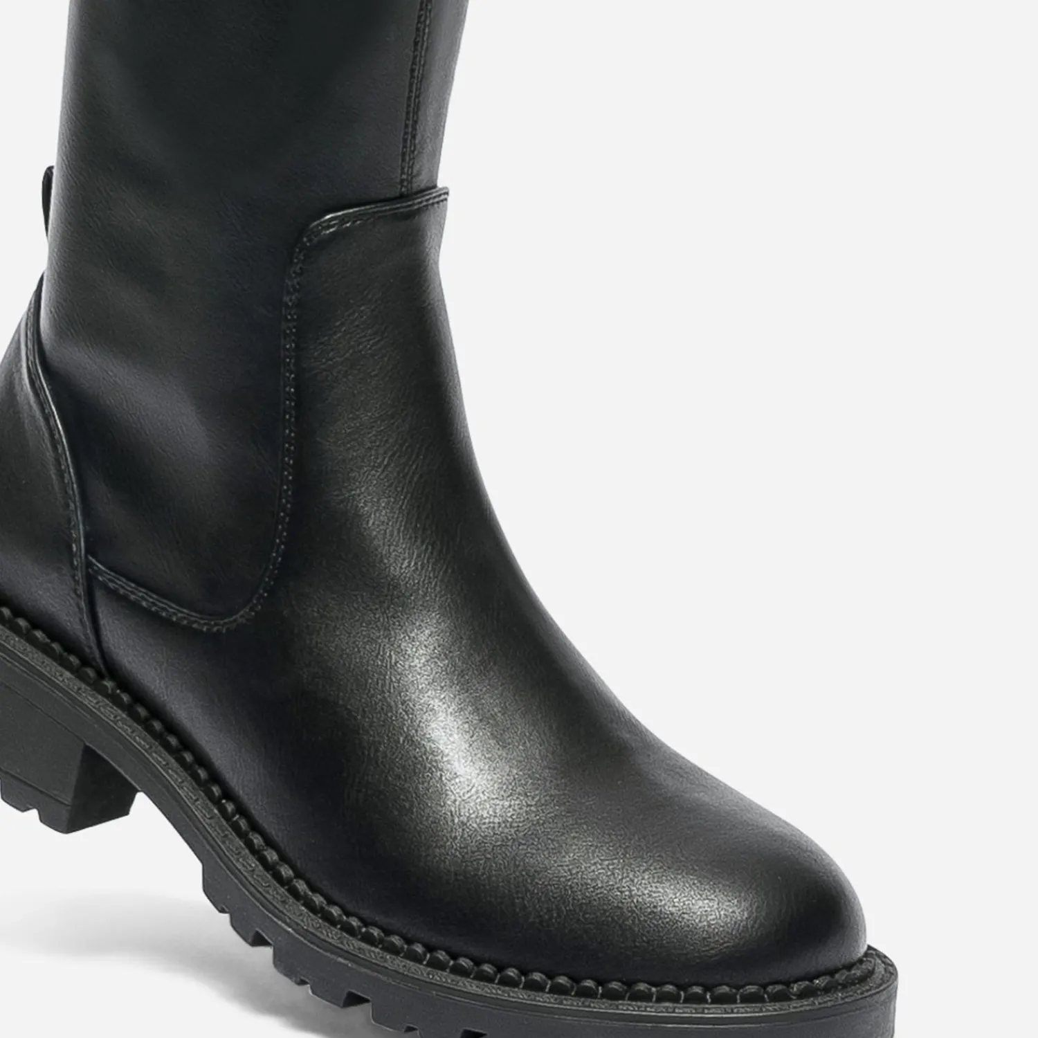 Texto Bottes^Cuissarde e à tige souple NOIR