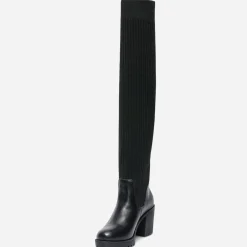 Texto Bottes^Cuissarde-chaussette e NOIR