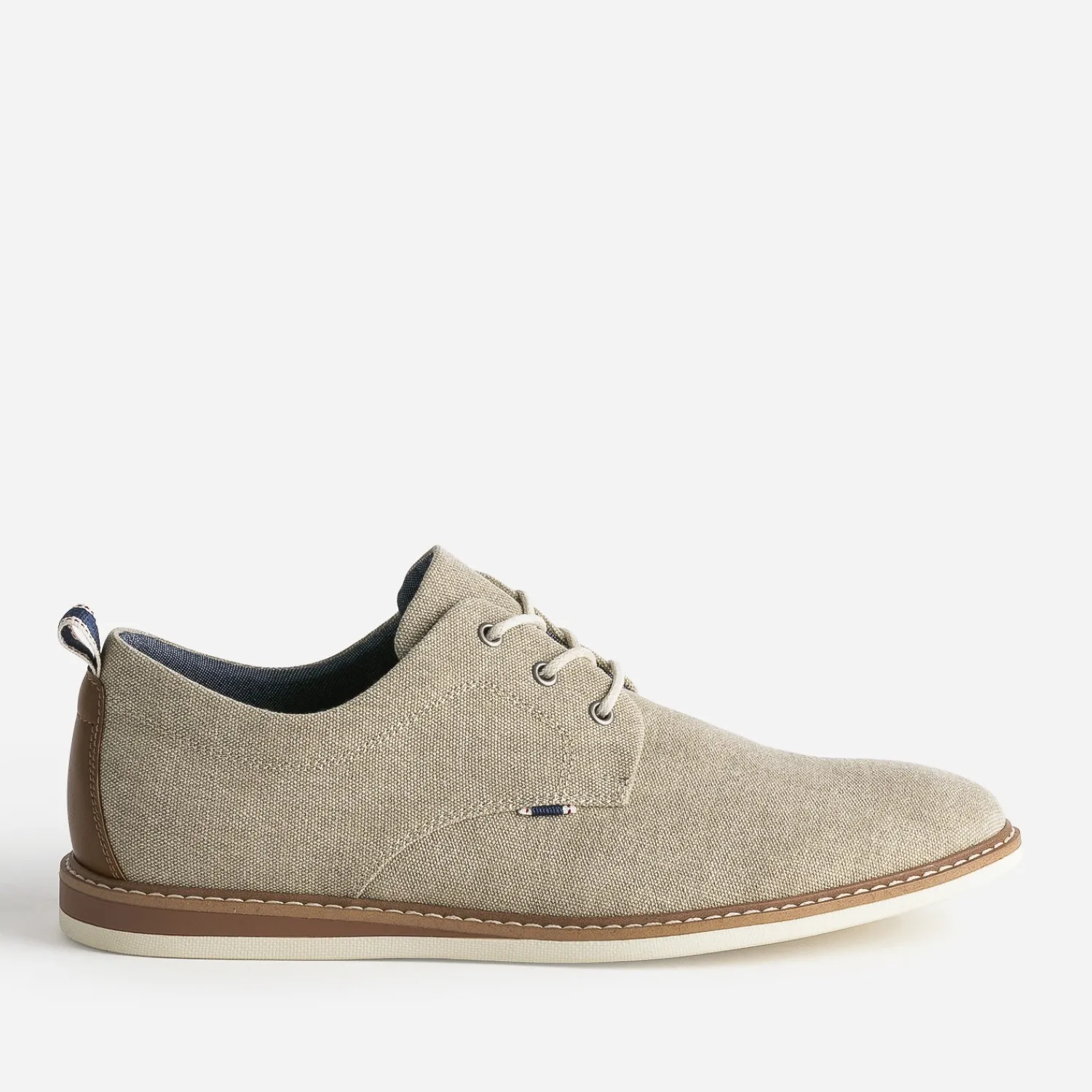 Eram Chaussures De Ville|Baskets/Tennis^Derby chiné en textile BEIGE