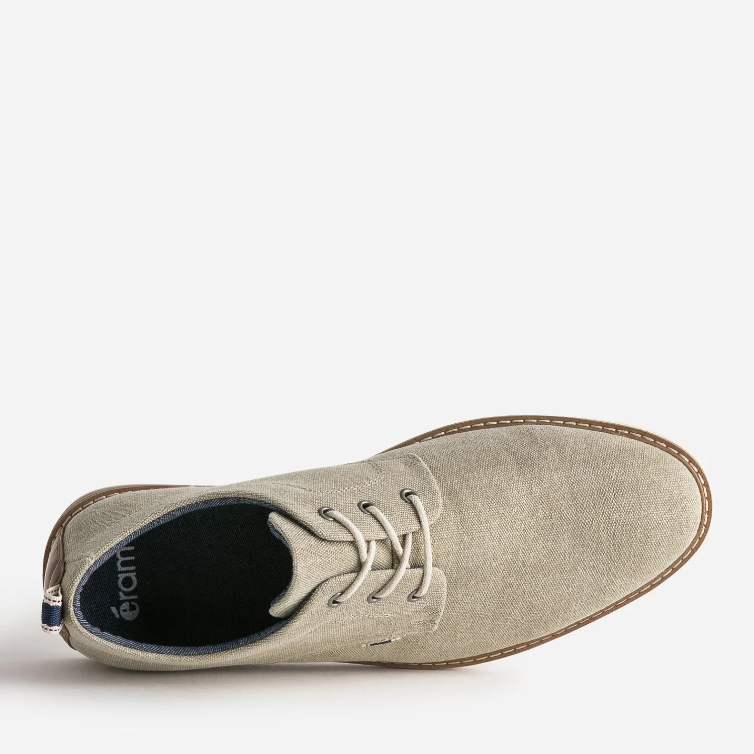Eram Chaussures De Ville|Baskets/Tennis^Derby chiné en textile BEIGE
