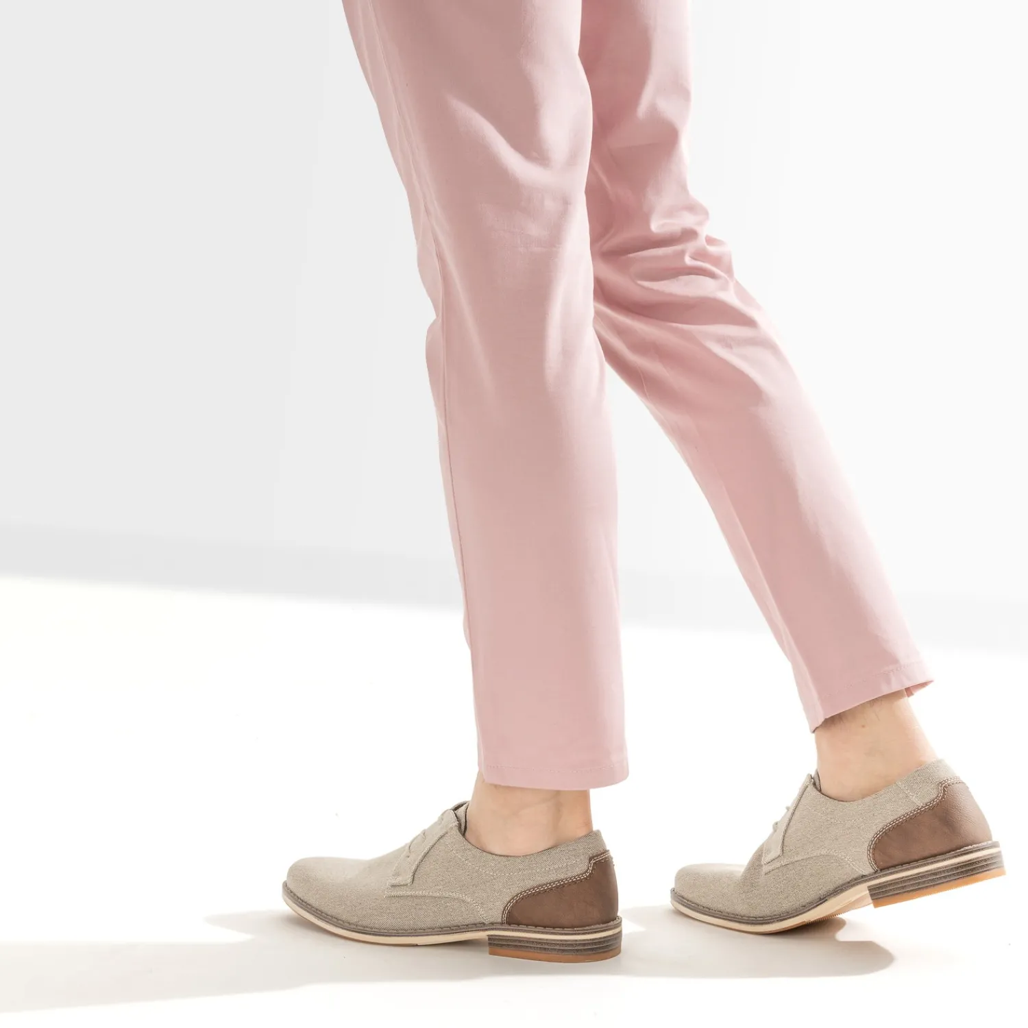 Eram Chaussures De Ville^Derby en textile chiné BEIGE