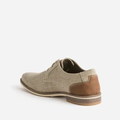 Eram Chaussures De Ville^Derby en textile chiné BEIGE