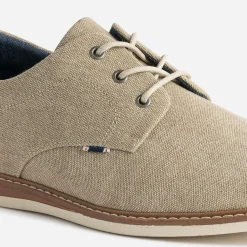 Eram Chaussures De Ville^Derby en textile chiné BEIGE