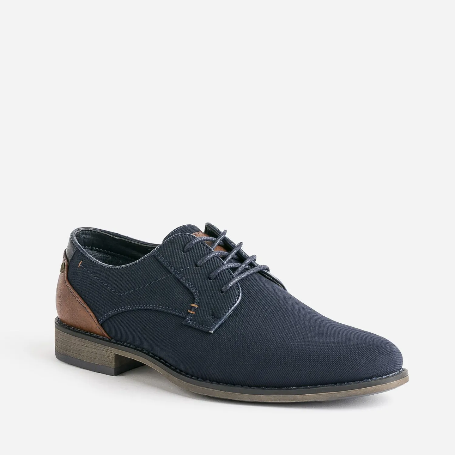 Eram Chaussures De Ville^Derby bleu en textile MARINE