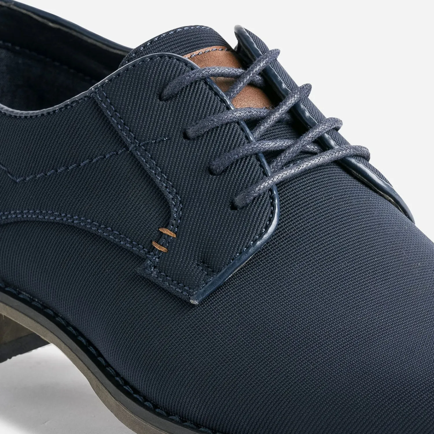Eram Chaussures De Ville^Derby bleu en textile MARINE