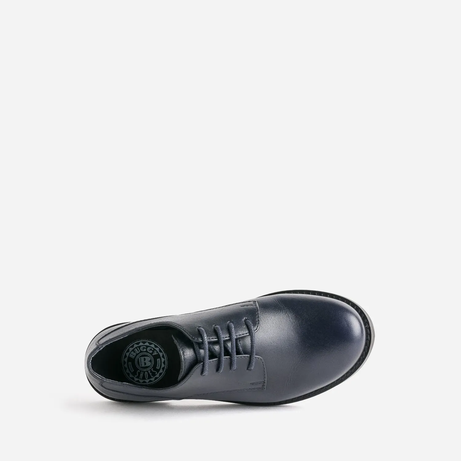 Buggy Baskets^Derby marine en cuir BLEU