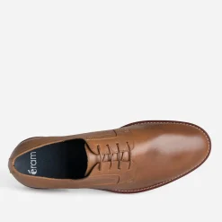 Eram Chaussures De Ville^Derby camel cuir embossé COGNAC