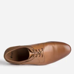 Eram Chaussures De Ville^Derby camel en cuir COGNAC