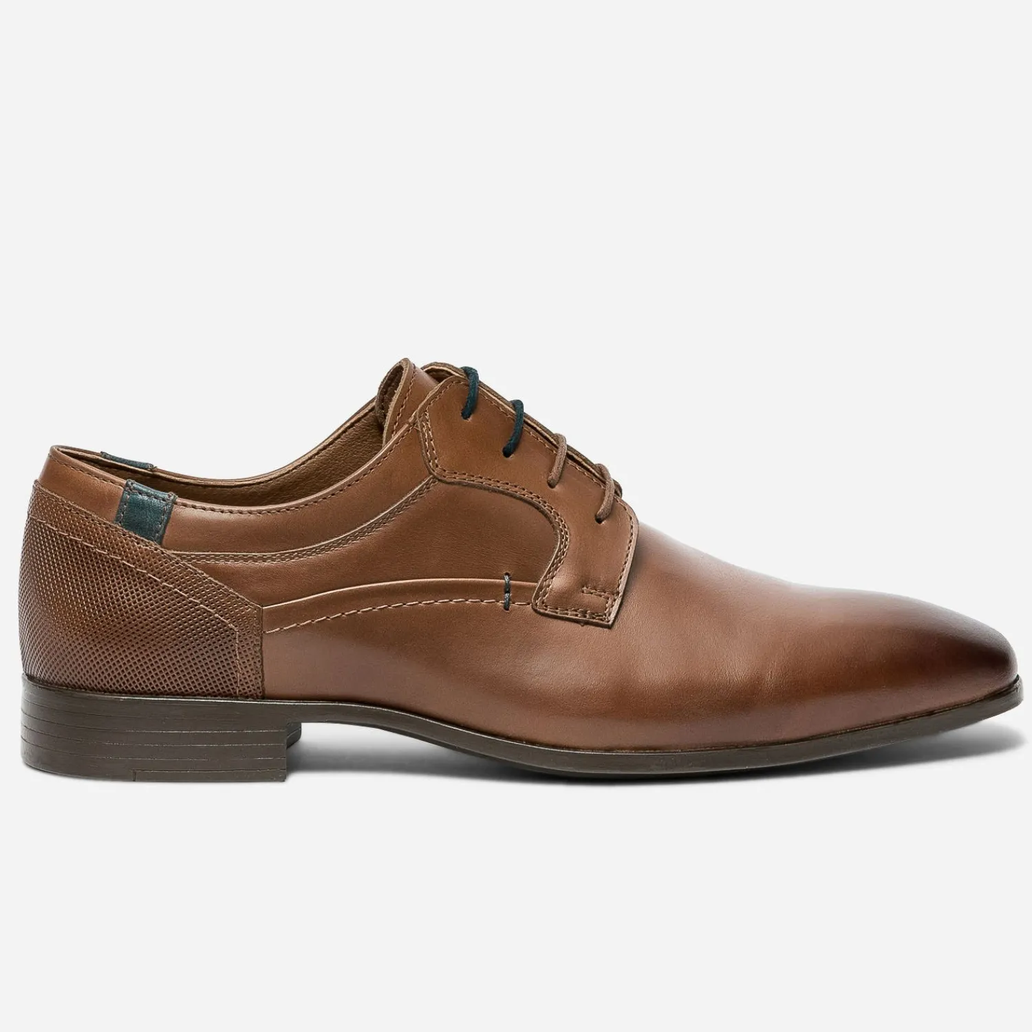 Eram Chaussures De Ville^Derby camel en cuir éco-conçu COGNAC