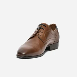 Eram Chaussures De Ville^Derby camel en cuir éco-conçu COGNAC