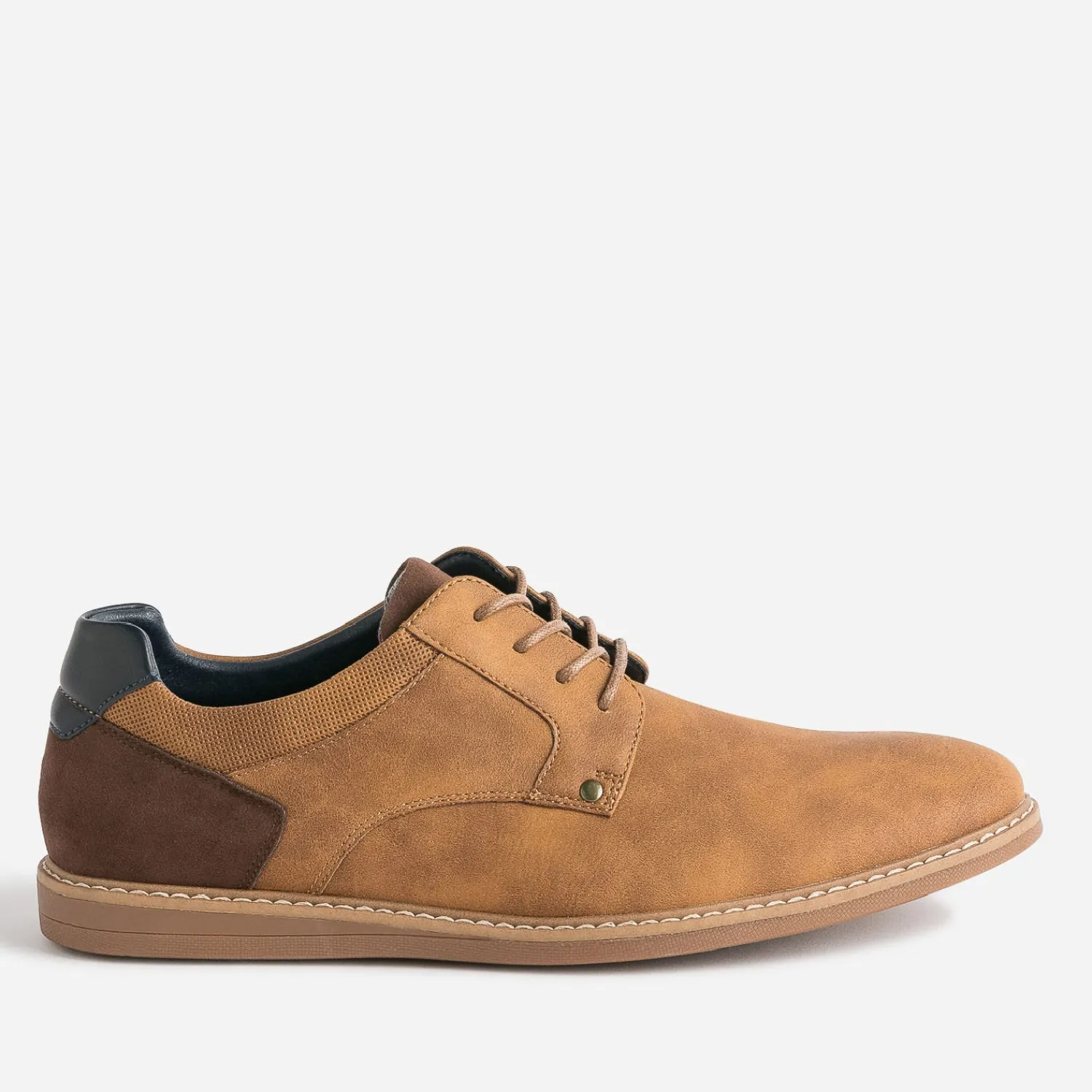 Eram Chaussures De Ville^Derby et marron foncé CAMEL