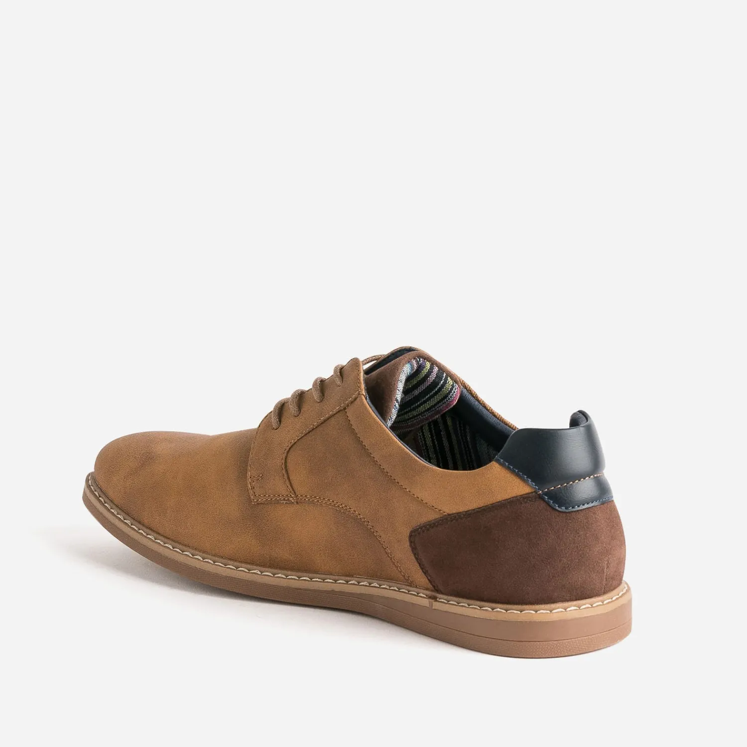 Eram Chaussures De Ville^Derby et marron foncé CAMEL