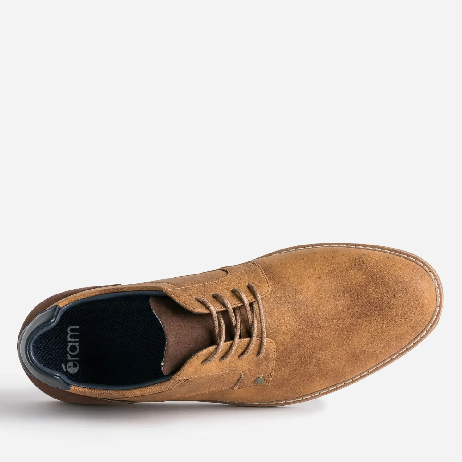 Eram Chaussures De Ville^Derby et marron foncé CAMEL