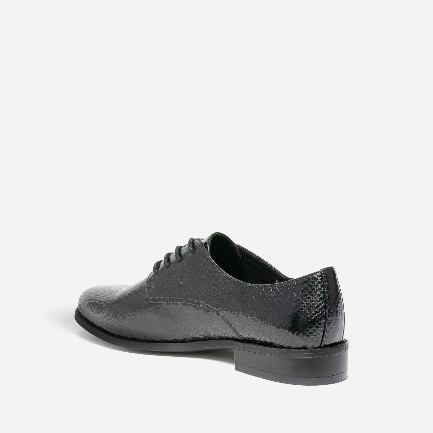Eram Derbies^Derby éco-conçu verni effet python NOIR