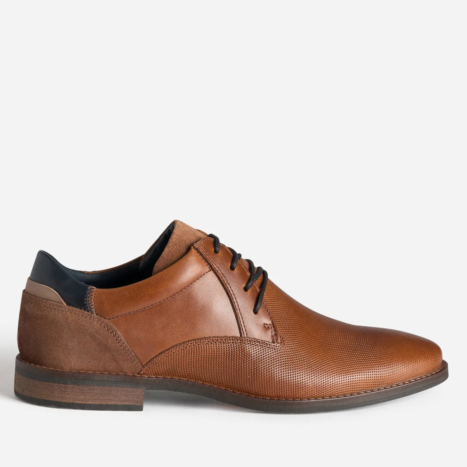 Eram Chaussures De Ville^Derby cuir embossé COGNAC