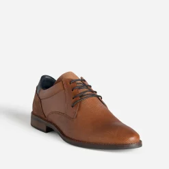 Eram Chaussures De Ville^Derby cuir embossé COGNAC