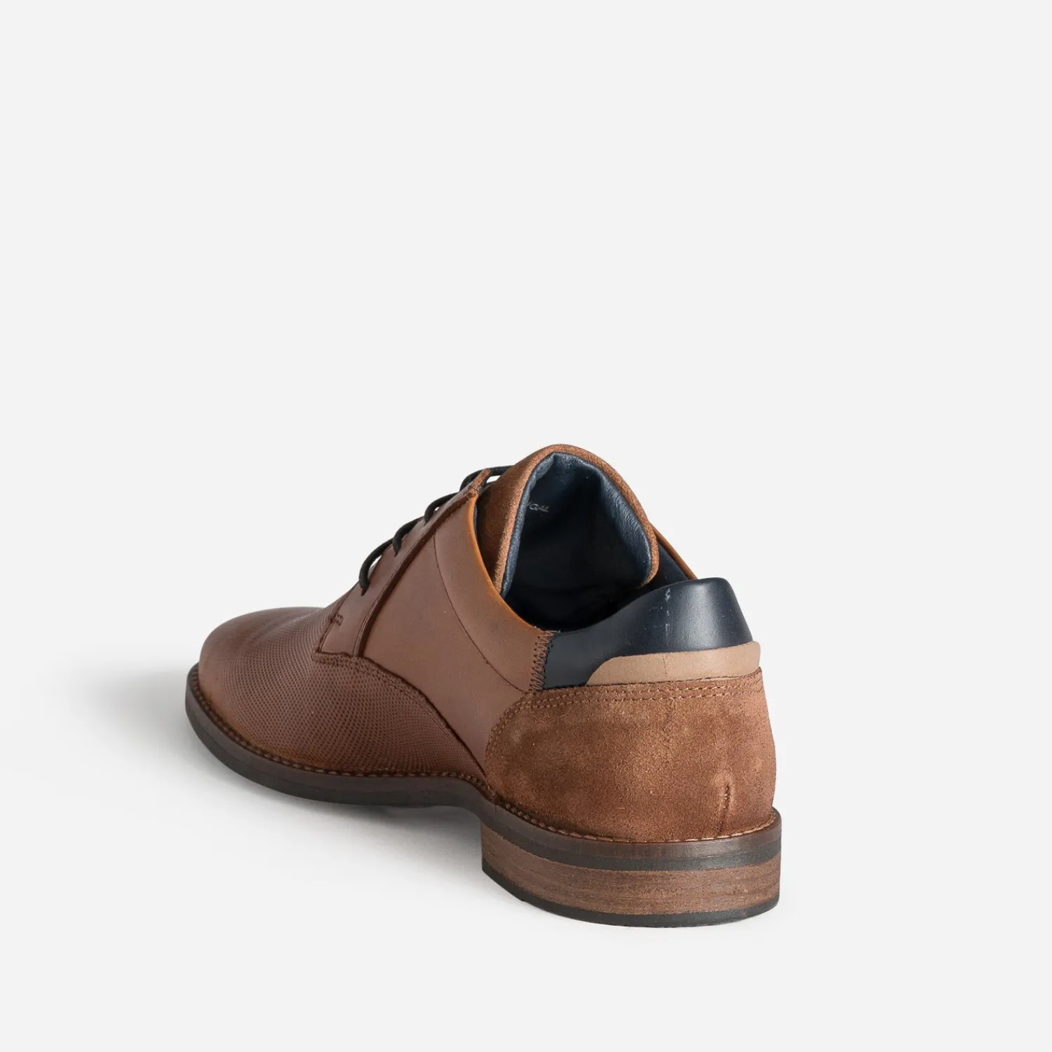Eram Chaussures De Ville^Derby cuir embossé COGNAC