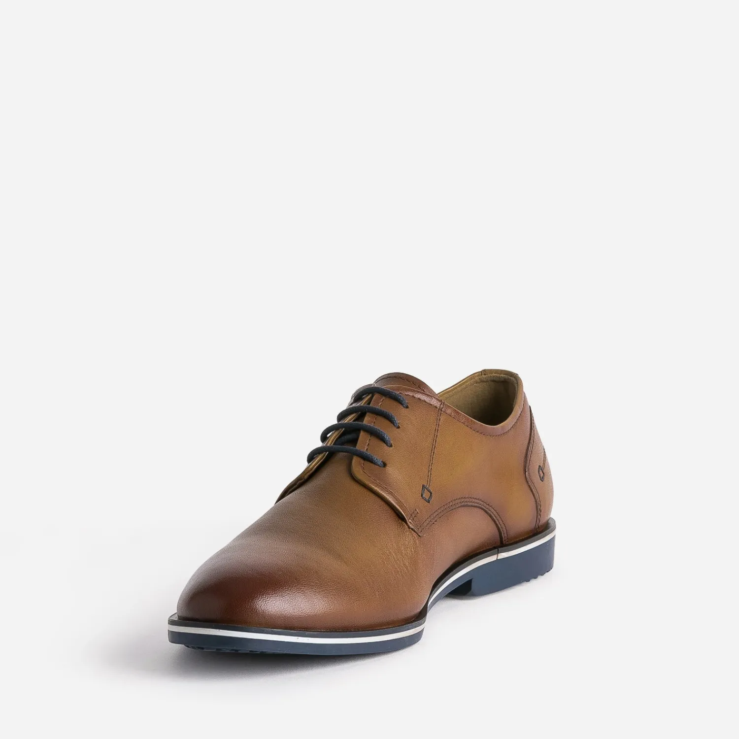Eram Chaussures De Ville^Derby en cuir COGNAC