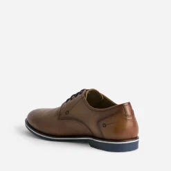 Eram Chaussures De Ville^Derby en cuir COGNAC