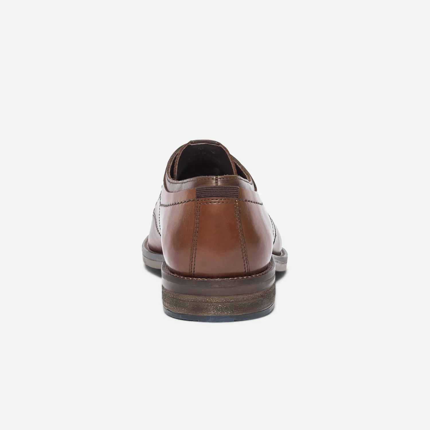 Eram Chaussures De Ville^Derby en cuir à double col COGNAC