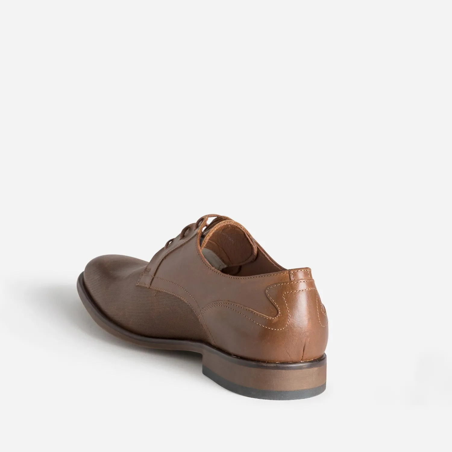 Eram Chaussures De Ville^Derby en cuir embossé COGNAC
