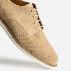 Eram Chaussures De Ville|Baskets/Tennis^Derby confort cuir éco-conçu BEIGE
