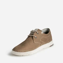 Eram Chaussures De Ville^Derby confort beige foncé en cuir BEIGE FONCE