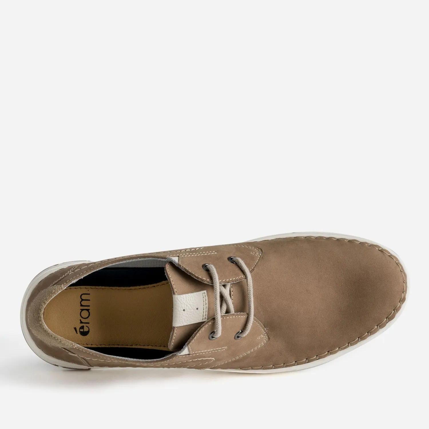 Eram Chaussures De Ville^Derby confort beige foncé en cuir BEIGE FONCE