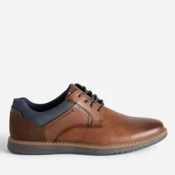 Eram Chaussures De Ville^Derby confort COGNAC